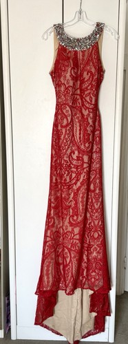 Pia michi red lace - lace, prom