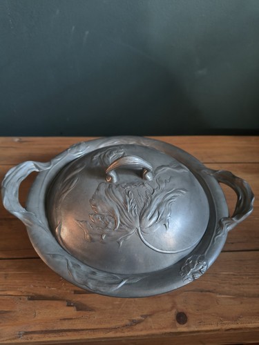 Antique art nouveau pewter - antique,