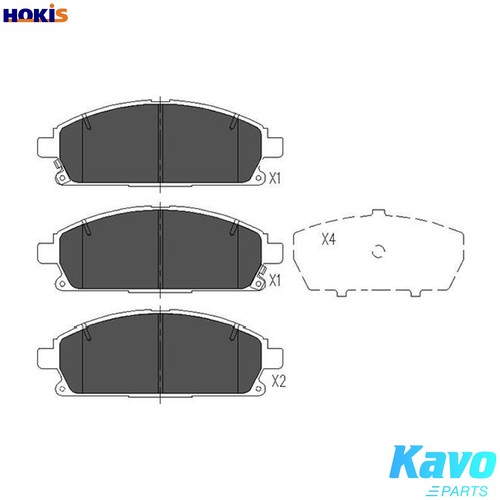 Brake pad set - disc,