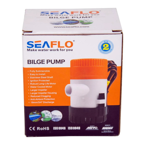 Seaflo 12v 750gph bilge pump - 12v,