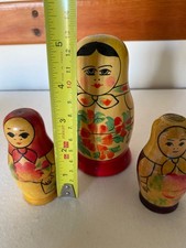 3 Vintage Russian dolls bought