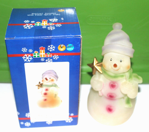 Fiber optic snowman lights - fiber,