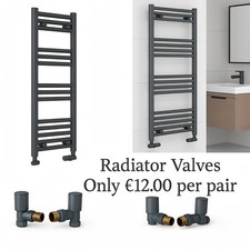 Anthracite Straight Heated Towel Rail Warmer Radiator Rad 22mm D Rail All SIZES