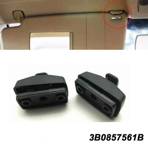 Sun visor hook clip bracket - visor,