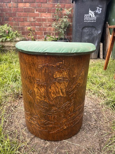 Vintage coal box - box, paper