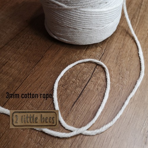 3mm cotton macrame - cotton,