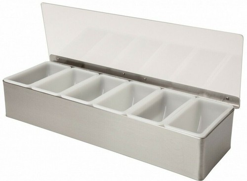 Bar condiment holder stainless - bar,