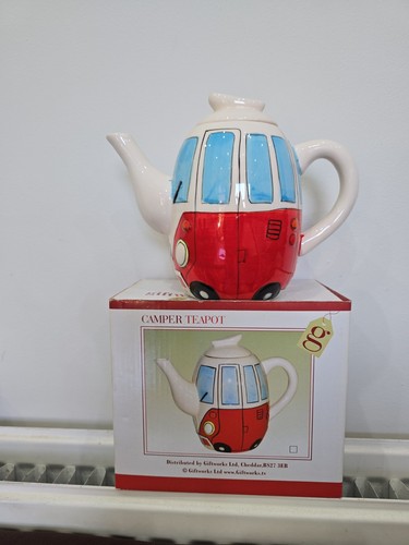 Campervan teapot ceramic - campervan, bnib