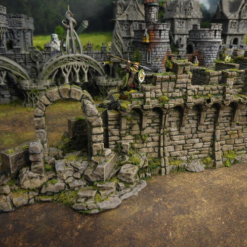 Medieval 32mm ruined - ruined, castle