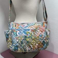 Vera Bradley Rain Forest Canopy Utility Crossbody Bag Purse Bright Tropical