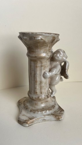 Vintage ceramic cherub angel - ceramic,