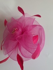 Hot Pink Fascinator for