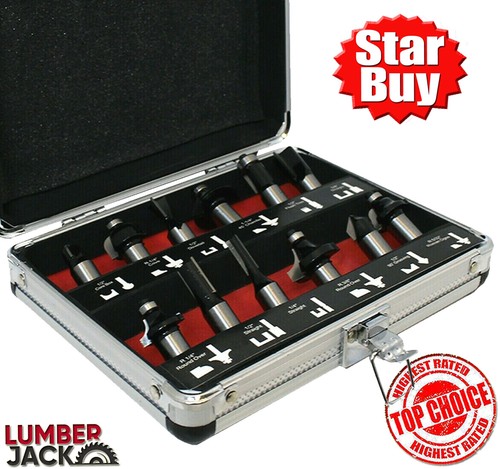 12pc router bit set - 12pc,