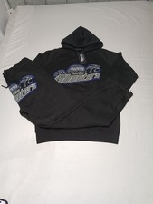 Trapstar London Shooter Black- blue Tracksuit – Hoodie & Joggers Set Medium