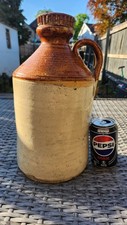 Antique Large Two-Tone Stoneware Flagon