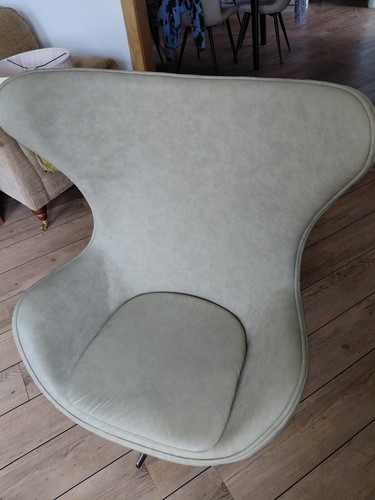 Swivel egg chair faux - chair,