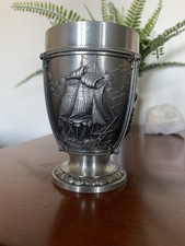 Vintage German Pewter Embossed