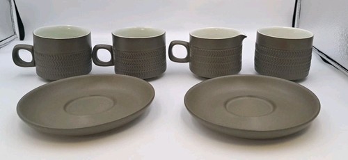 Denby chevron olive green - 2x,