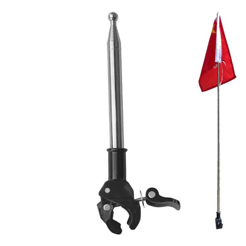 Motorcycle flagpole stainless - motorcycle,