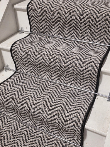 Herringbone stair runner - stair,