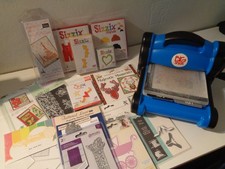 Sizzix Blue & Black Bigshot Die Cutting & Embossing Machine & Joblot Die Bundle