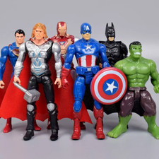 6pcs Marvel Avengers Super Hero Incredible Action Figure Toy Doll Collection