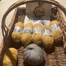 Bamboo Knitting Yarn  Baby lux by Woolcraft 550 g  plus 50 g grey 