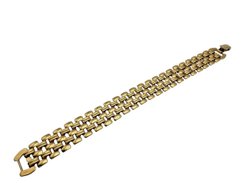 Vintage gold tone brick - gold,