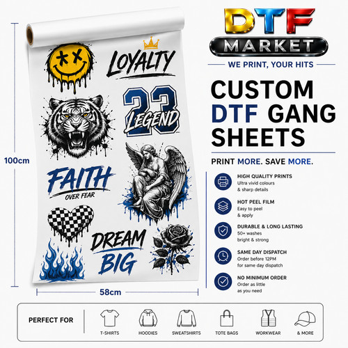 Custom dtf gang sheet x - dtf,