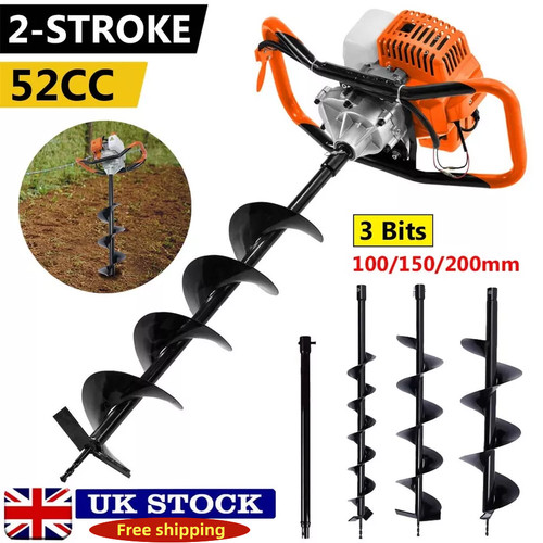 52cc petrol post hole borer - petrol,