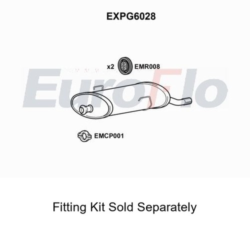 Rear muffler silencer insert - silencer,