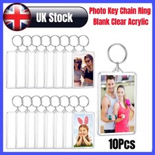 10Pcs Blank Clear Acrylic