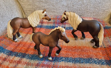 Schleich Black Forest Horse Family Set 13665, 13664 & 13663 Stallion Mare & Foal