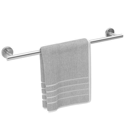 Brushed nickel towel bar 24 - nickel,