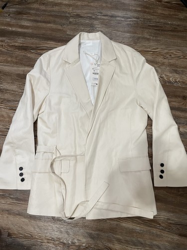 Zara cream belted suit - zara,