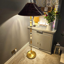 Vintage Brass And Onyx Floor