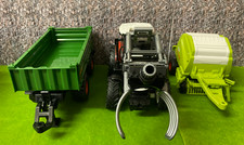 RC Tractor With Front End Bale