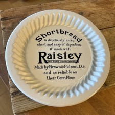 Vintage Raisley Brown & Polson Advertising Pottery Shortbread Mould – Great!