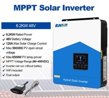 6.2KW Solar Inverter Hybrid Off Grid Inverter 48V120A MPPT Charge Controller Wifi