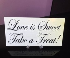 WEDDING TABLE PLAQUE LOVE IS