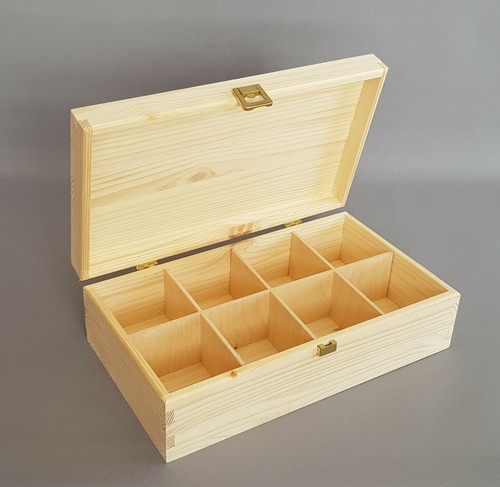 Plain wood box tea bag - box, chest