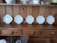 Art Deco Woods Ivory Ware - Sandwich Platter And Side Plates
