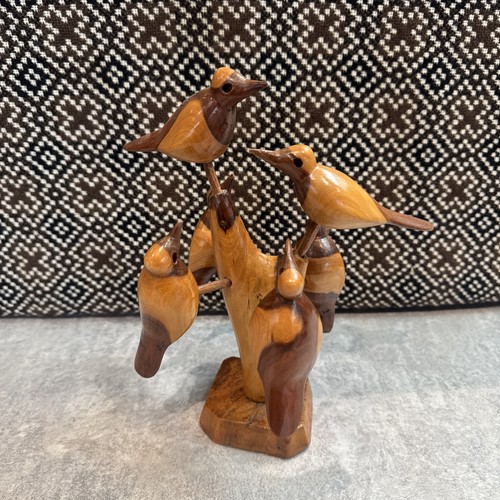 Vintage wood carved sculpture - ,