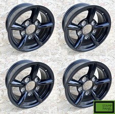 4X Gloss Black Alloy Wheels SP