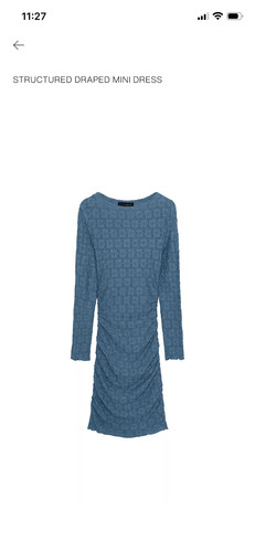 Zara blue structured draped - zara,