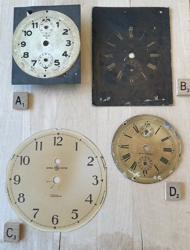 Antique clock faces dials seth - antique,