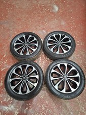 NISSAN QASHQAI SET OF 18" DIAMOND CUT ALLOY WHEELS WITH TYRES JD18A MB73