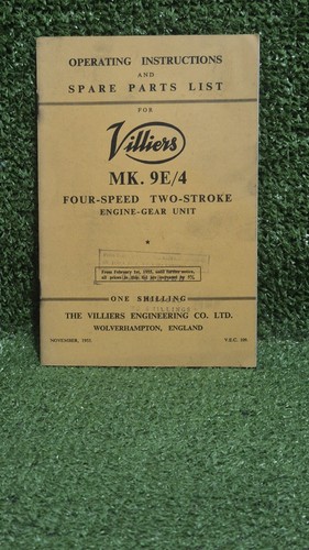 Villiers engine unit - mk, 9e/4