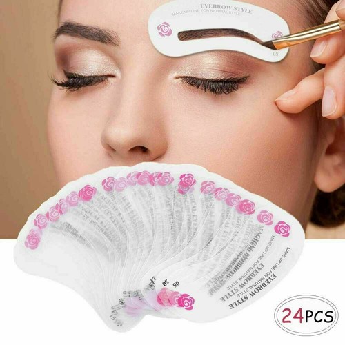 24pcs eyebrow stencils shaper - 24pcs,