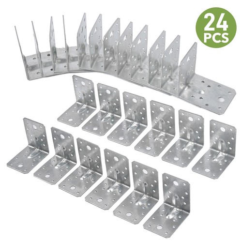 24x galvanised metal corner - metal,